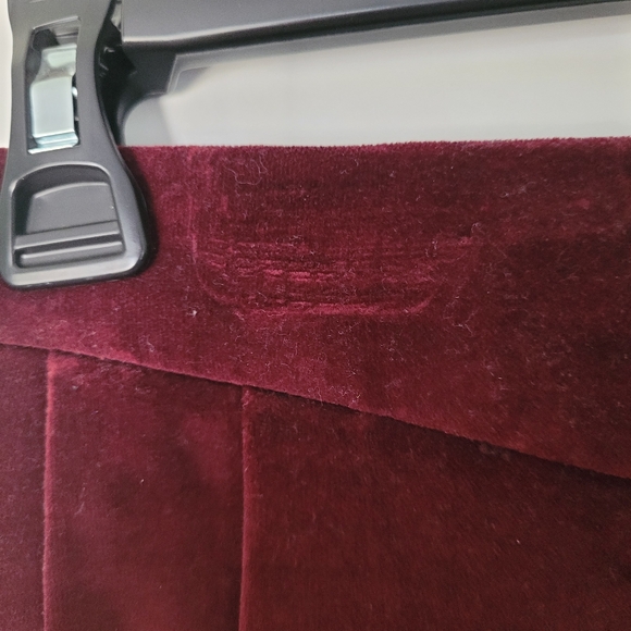 VTG MJ Concepts Velvet Skirt Size 7 Burgandy Dark Academia Whimsigoth Holiday - Picture 3 of 15